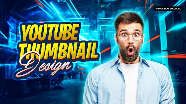 modern youtube thumbnail design