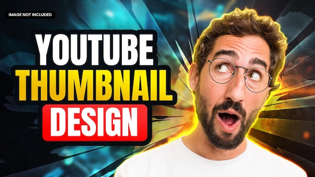 Modern youtube thumbnail design