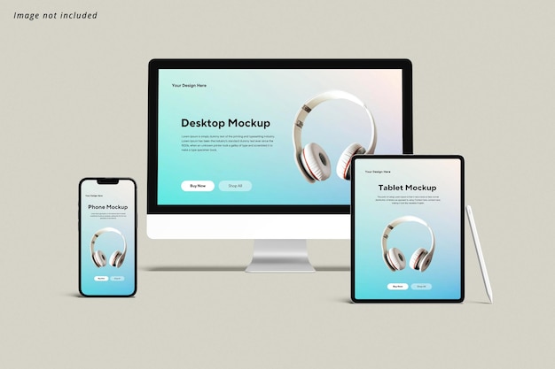 PSD multidevice mockup