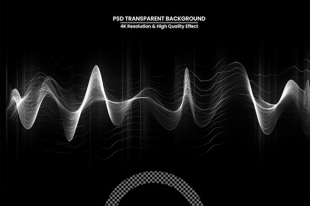 PSD music equalizer neon sound waves audio digital technology background design