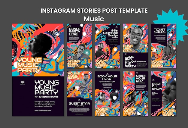 Music festival  instagram stories template