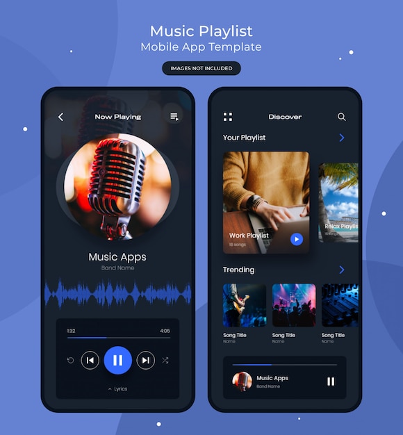 Music Playlist Mobile App Template