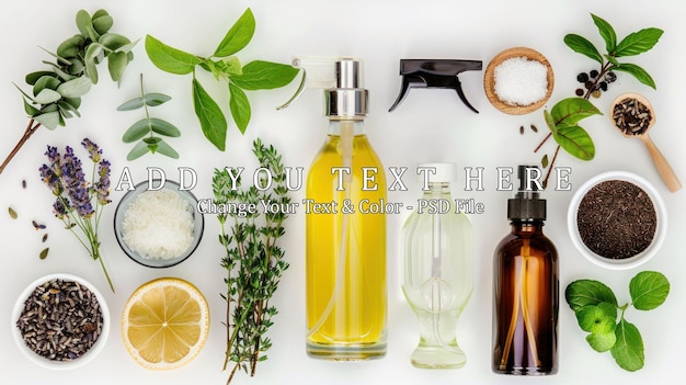 PSD natural ingredients for homemade products