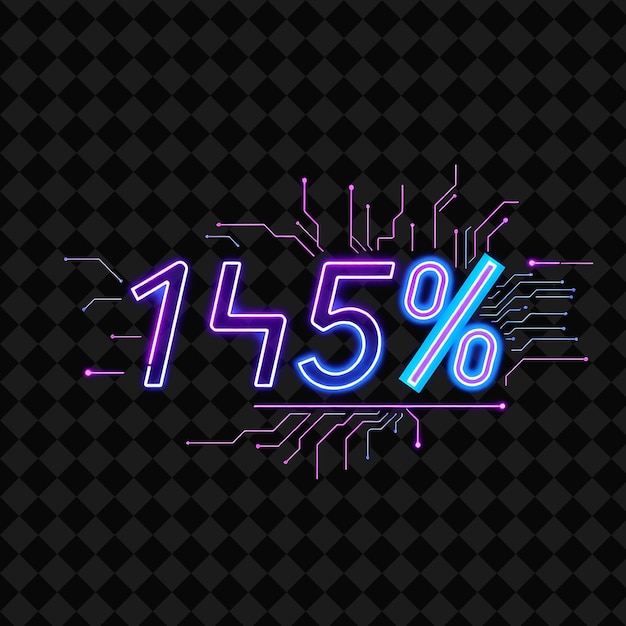 PSD neon circuit 15 text pulses with neon vibrant blue and purple digital flow circuit board and data s