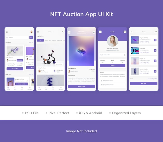 NFT Auction App UI Kit