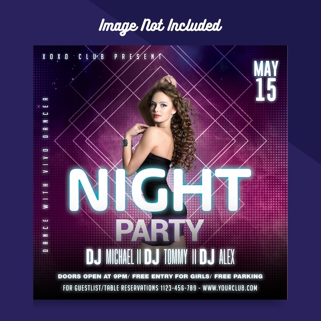 Night Club Party Flyer Template