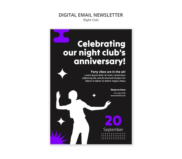 Night club template design