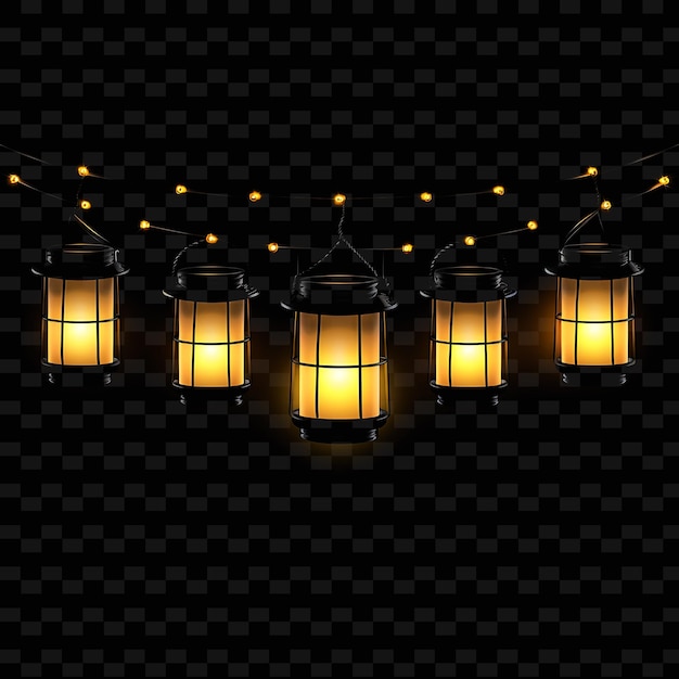 PSD a night time background with a sign of a lantern