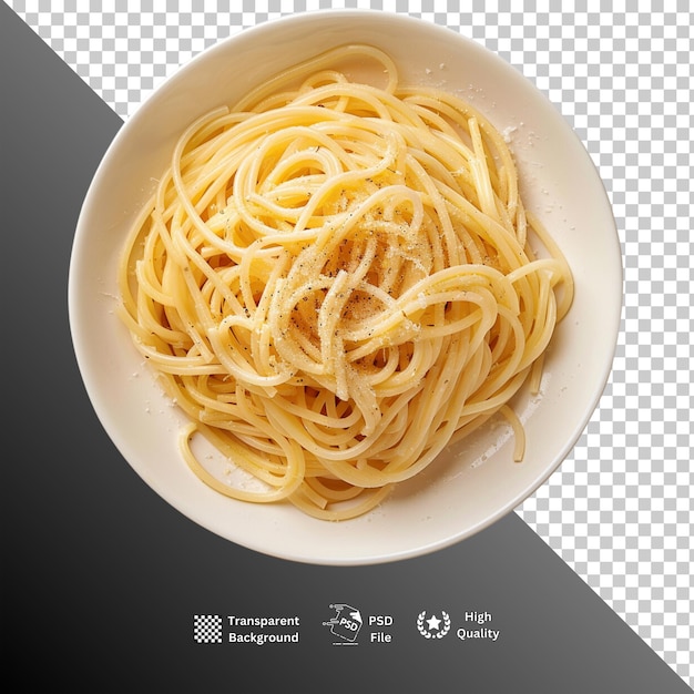 Noodles isolated on transparent background