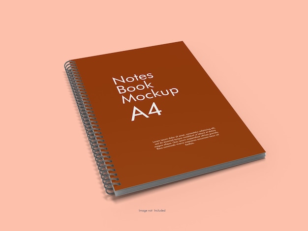 Notes Book Mockup A4