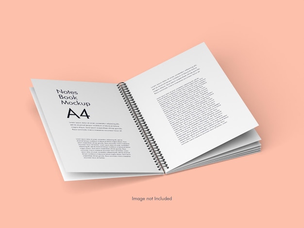 Notes Book Mockup A4