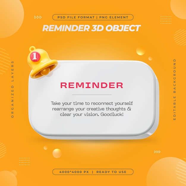 Notification Reminder Instagram Post Design Template