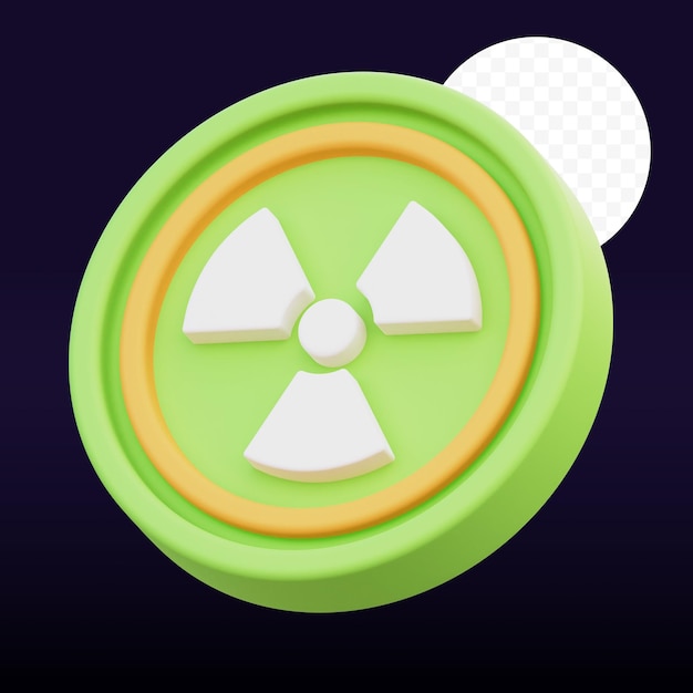 PSD nuclear 3d graphic image