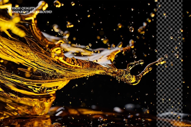 Oil Splash On transparent background