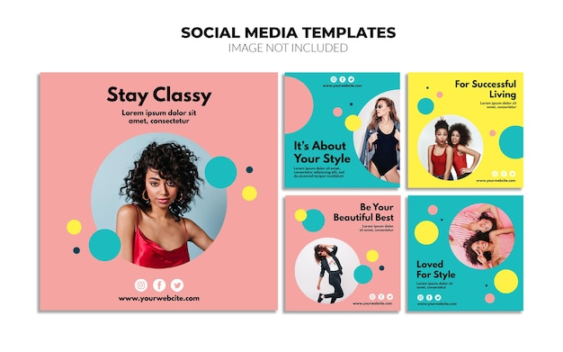 Online Business Social Media Post Templates