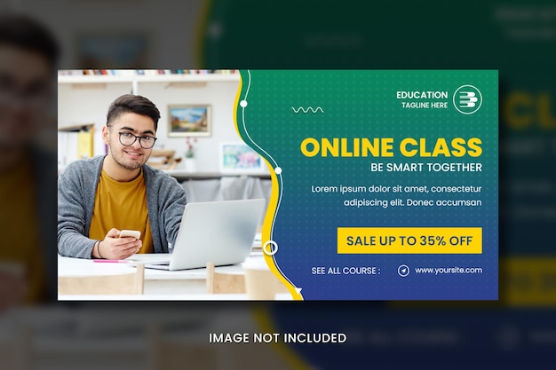 Online Learning Facebook Banner Cover