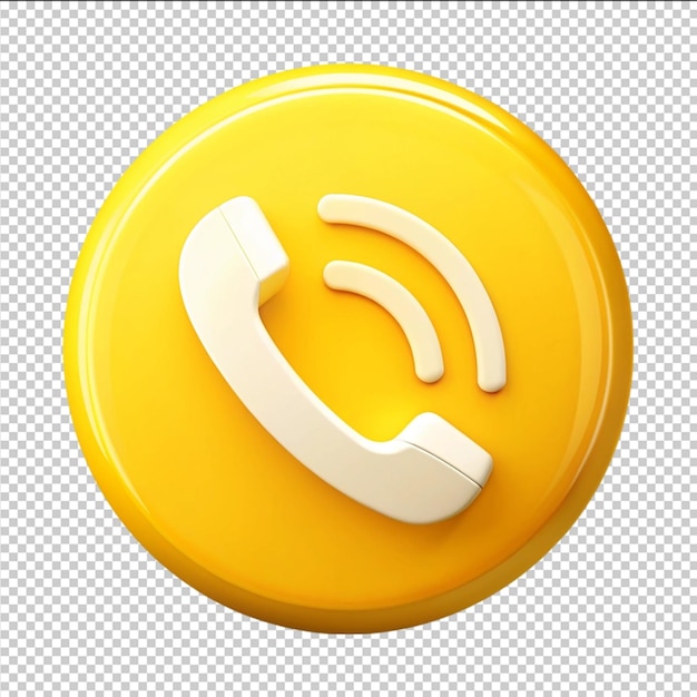 PSD outgoing call right side with white background