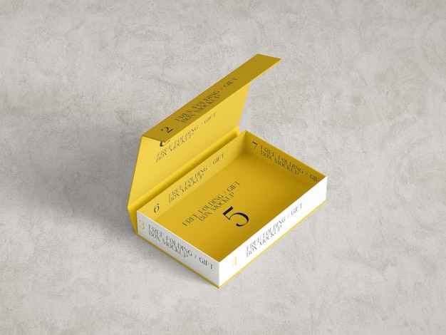 PSD packaging box mockup