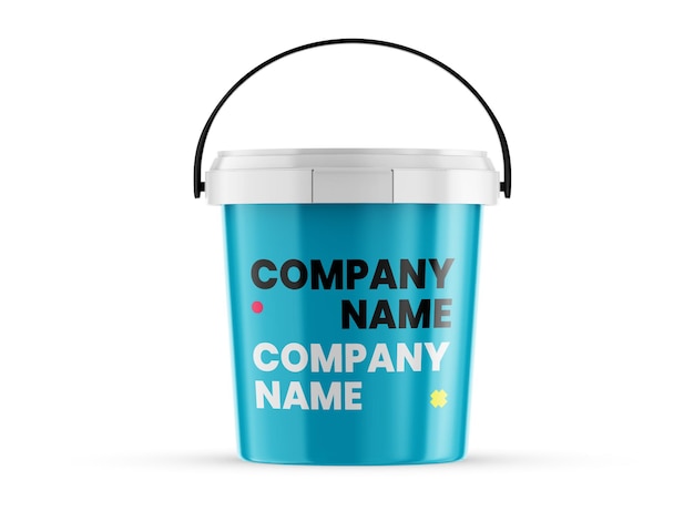 Paint Bucket Mockup Template