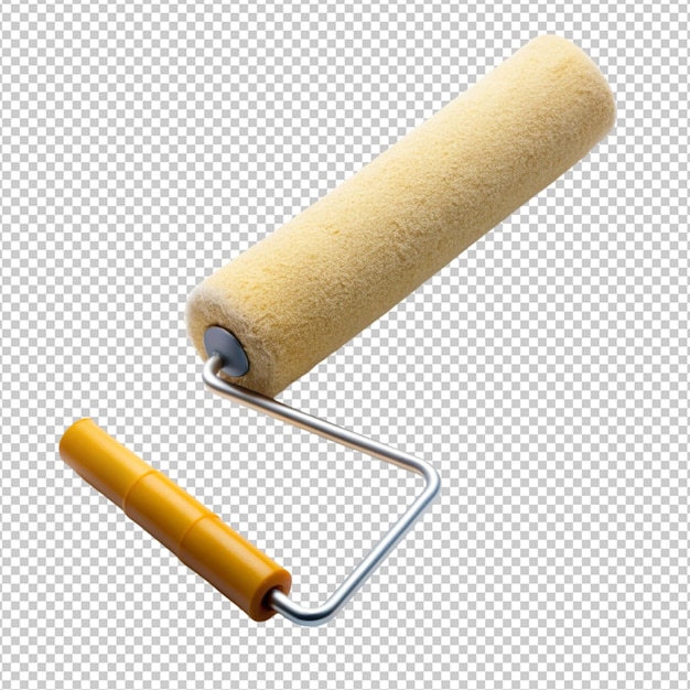 PSD paint roller isolated on transparent background