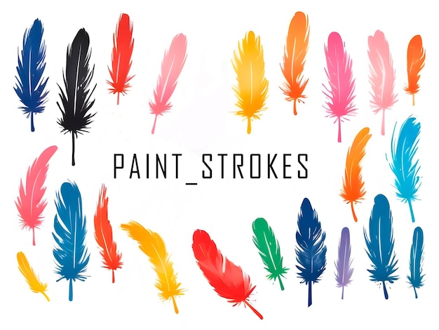 PSD paint strokes collection