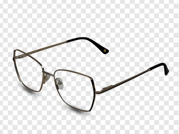 PSD a pair of eyeglasses with a lens on a transparent background