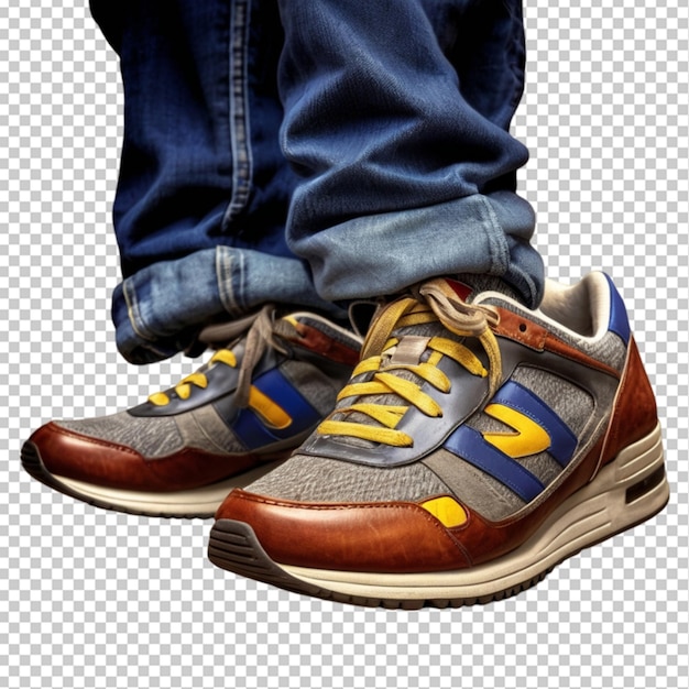 PSD a pair of trainers on transparent background