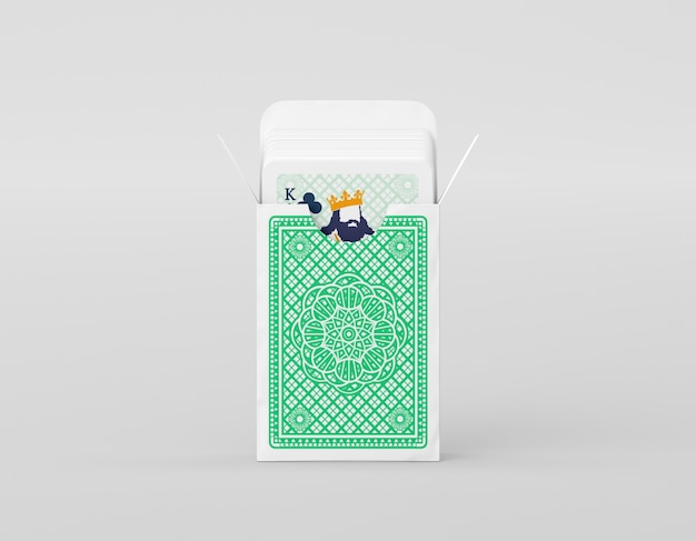 PSD paper cards game mock-up