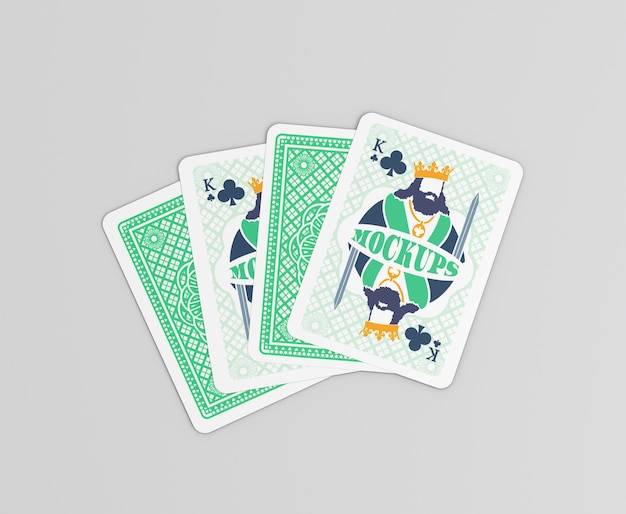 Paper cards game mock-up