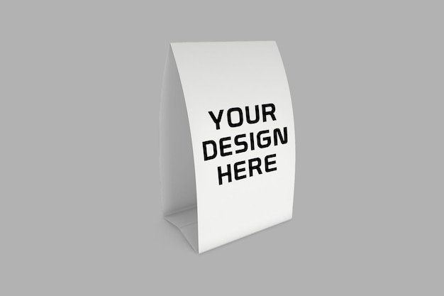 PSD paper table expositor mockup design