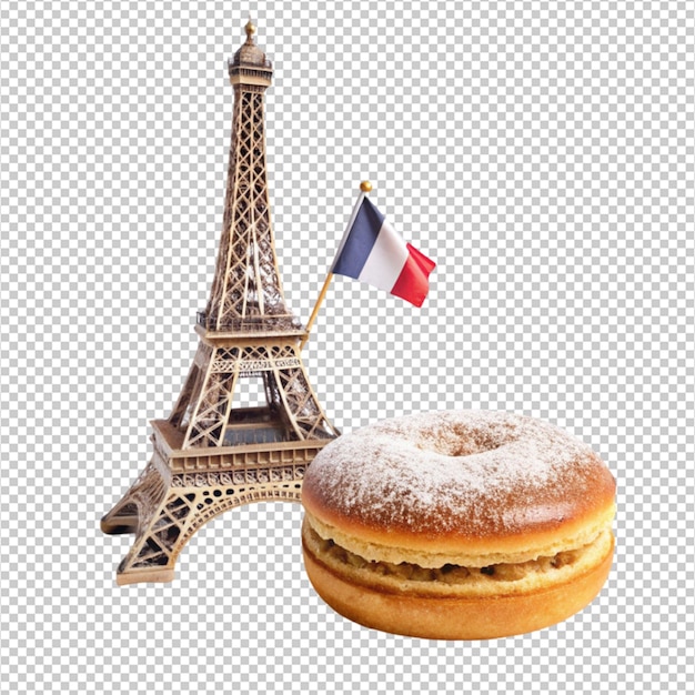 PSD parisian tradition maker isolated on transparent background