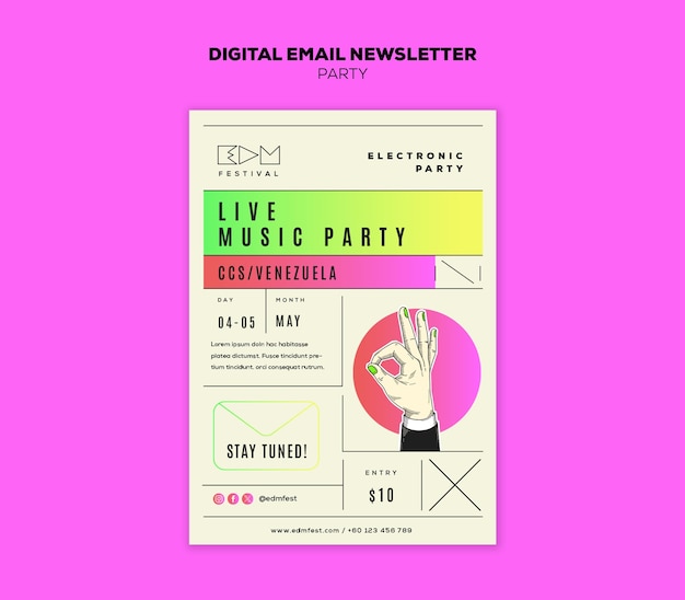 Party template design