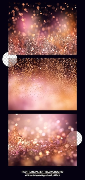 PSD pastel pink glitter glam shiny abstract bokeh background