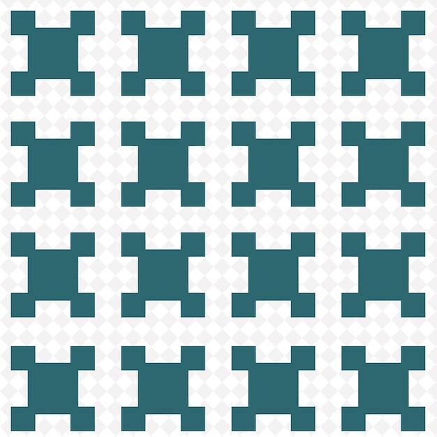 a pattern of squares and squares on a white background