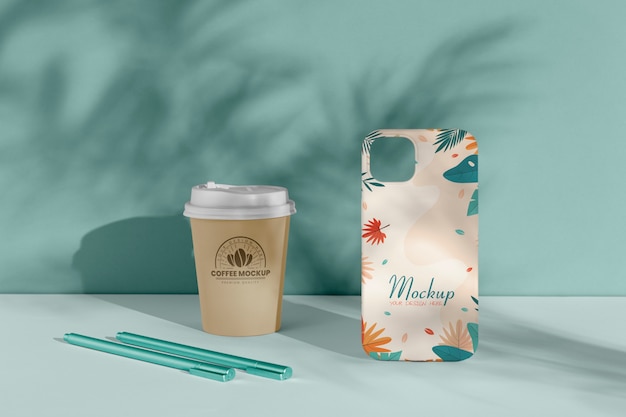 Phone case hand mockup design