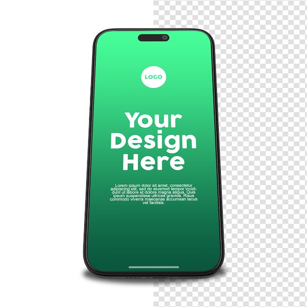 PSD phone mockup green