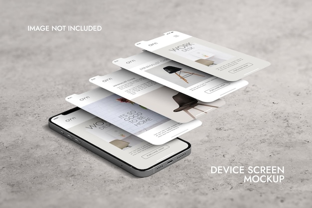 Phone and Screen - UI UX App Presentation Mockup