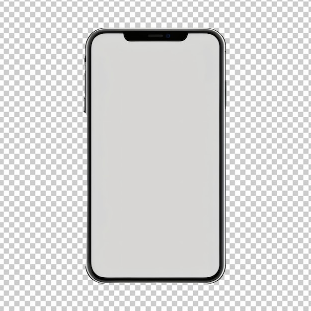 PSD a phone screen with a black case on it