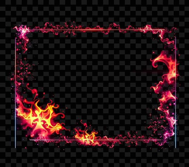 PSD a picture of fire and flames with a frame that says quot fire quot