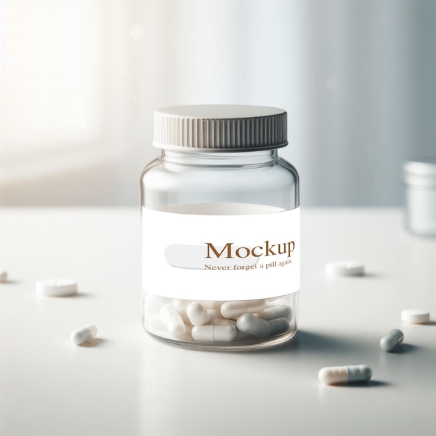 PSD pill bottle mockup