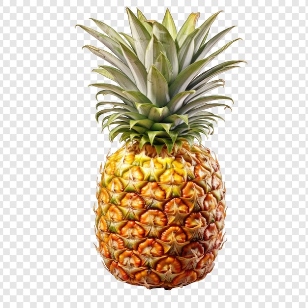 PSD pineapple isolated style png with white background cartoon generative ia