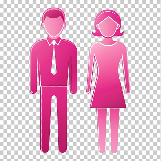 PSD pink image of a man and a woman