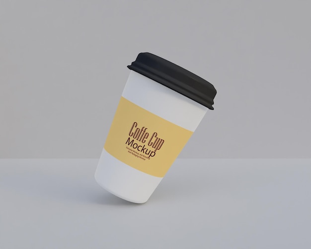 Plasctics realestics 3d Coffe cup mockup