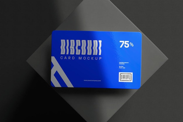 Plastic Discount Card Mockup