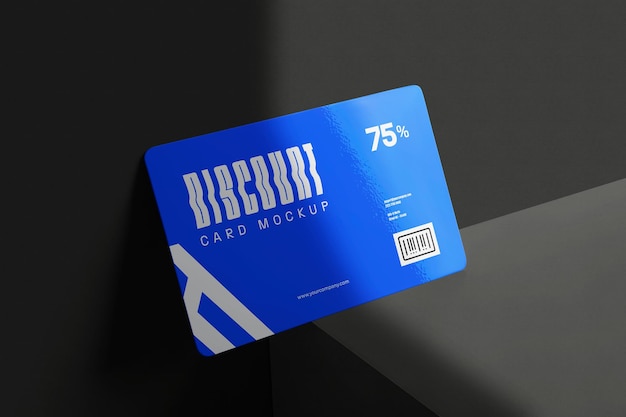 Plastic Discount Card Mockup