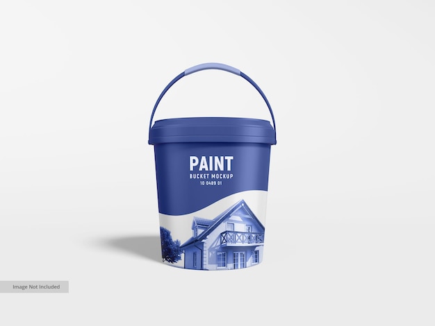 Plastic Paint Bucket Packaging Mockup