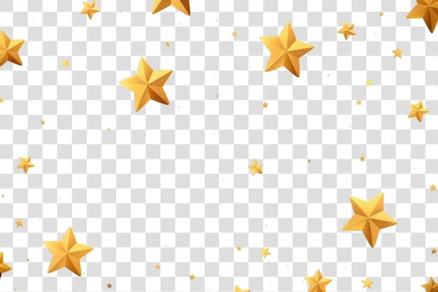 PSD png golden stars dark blue background