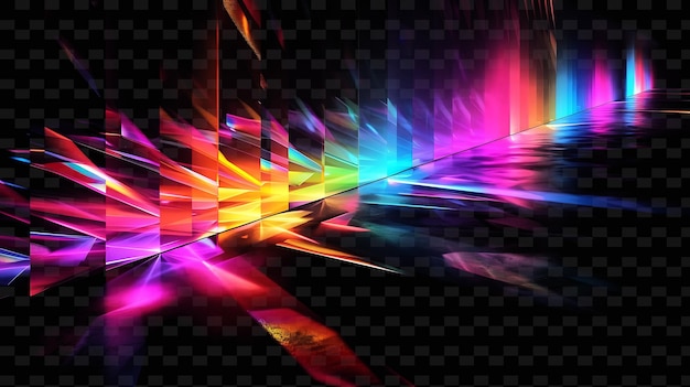 Png Neon Prism Tape Decal с призматическими рисунками и неоновыми цветами Creative Neon Y2K Shape Decoratives