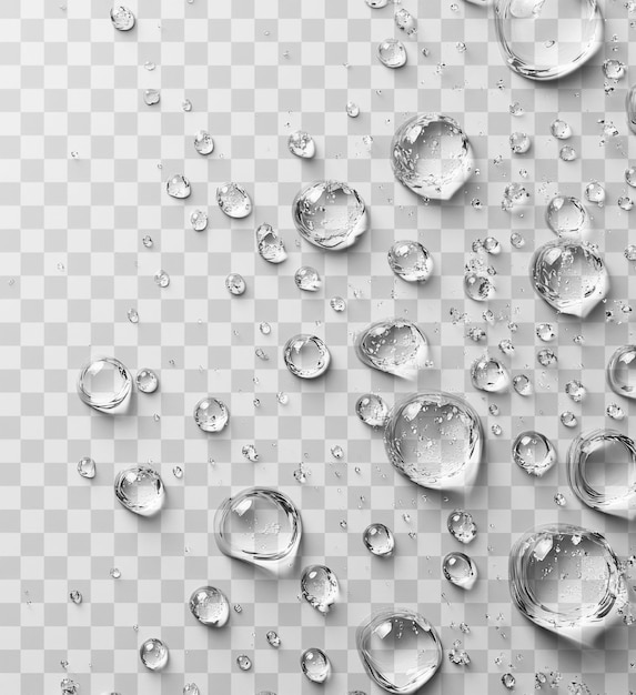 PSD png a numerous water droplets are scattered on top only drops accessories accessory