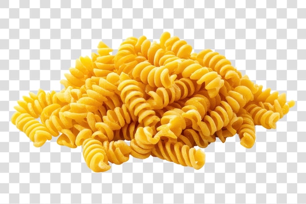 PSD png pile of rotini isolated pasta white